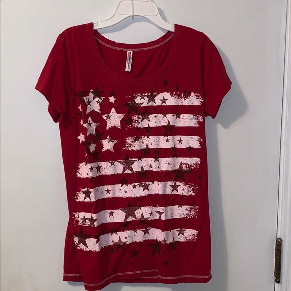 American flag tee